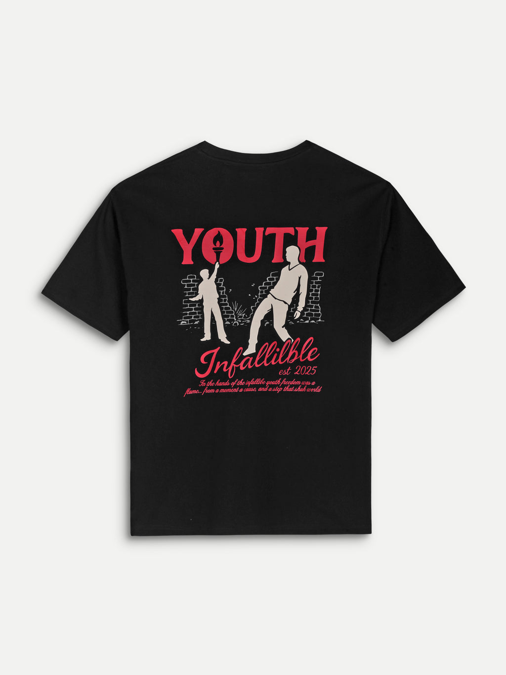 YOUTH BOXY TEE — BLACK