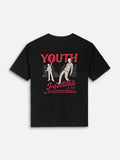 YOUTH BOXY TEE — BLACK