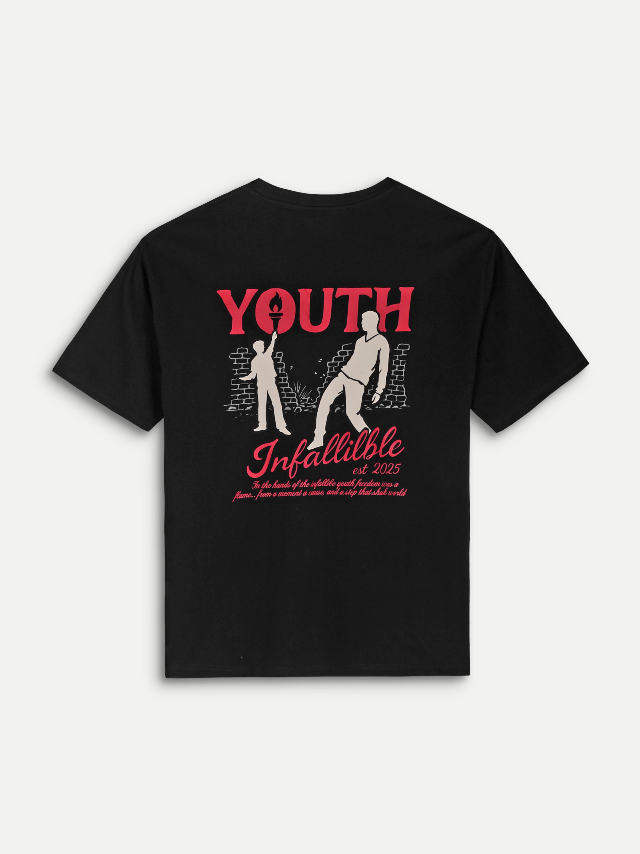 YOUTH BOXY TEE — BLACK