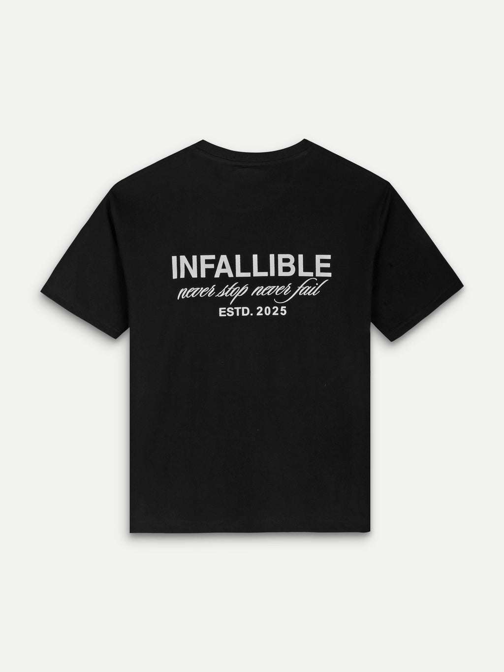 STANDARD TEE — BLACK - OVERSIZED