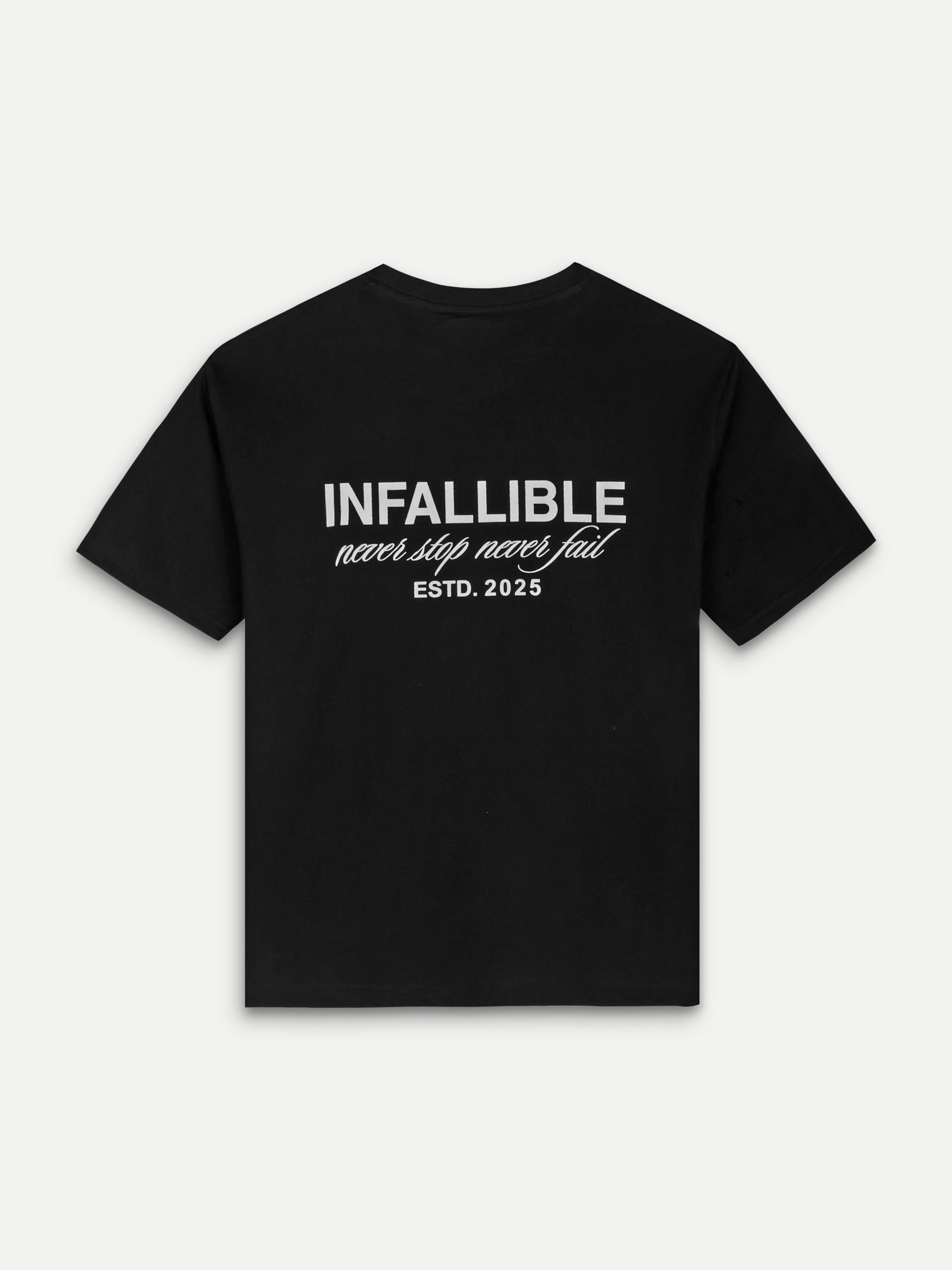 STANDARD TEE — BLACK - OVERSIZED