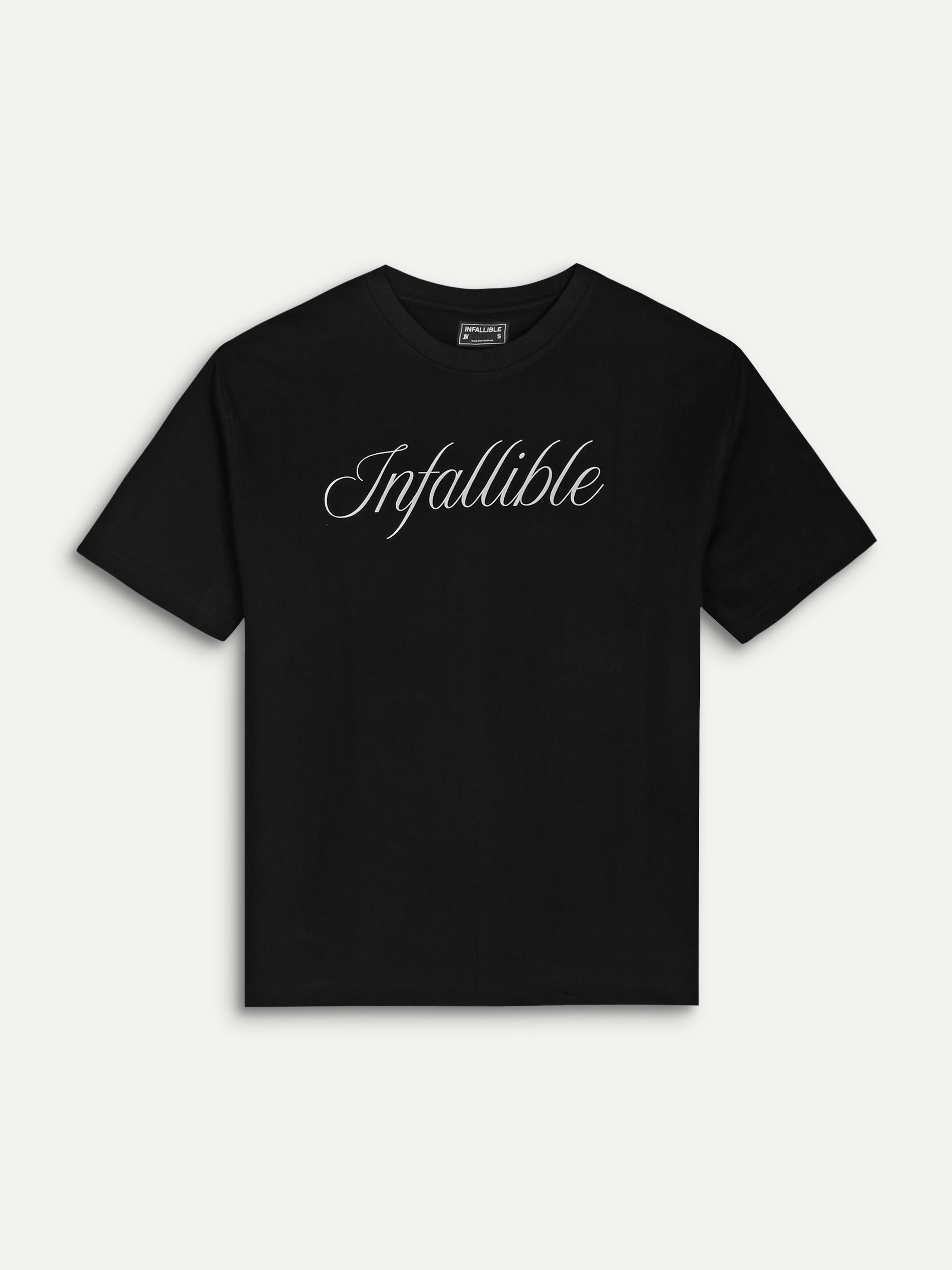 STANDARD TEE — BLACK - OVERSIZED