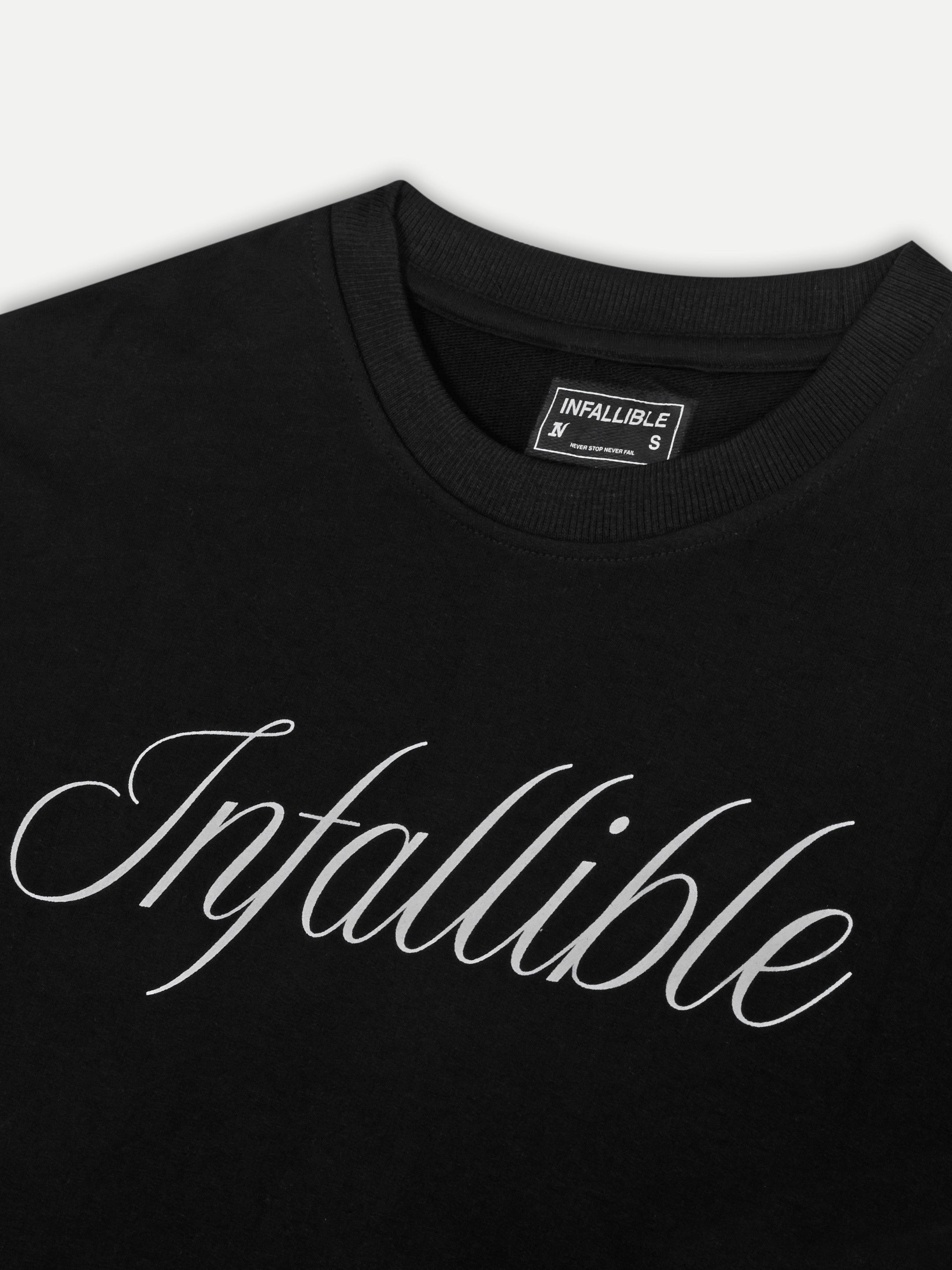 STANDARD TEE — BLACK - OVERSIZED