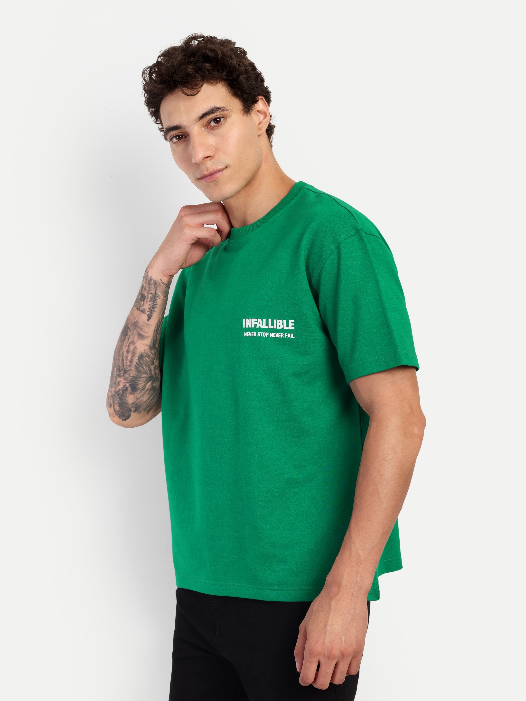 STANDARD TEE — GREEN - OVERSIZED