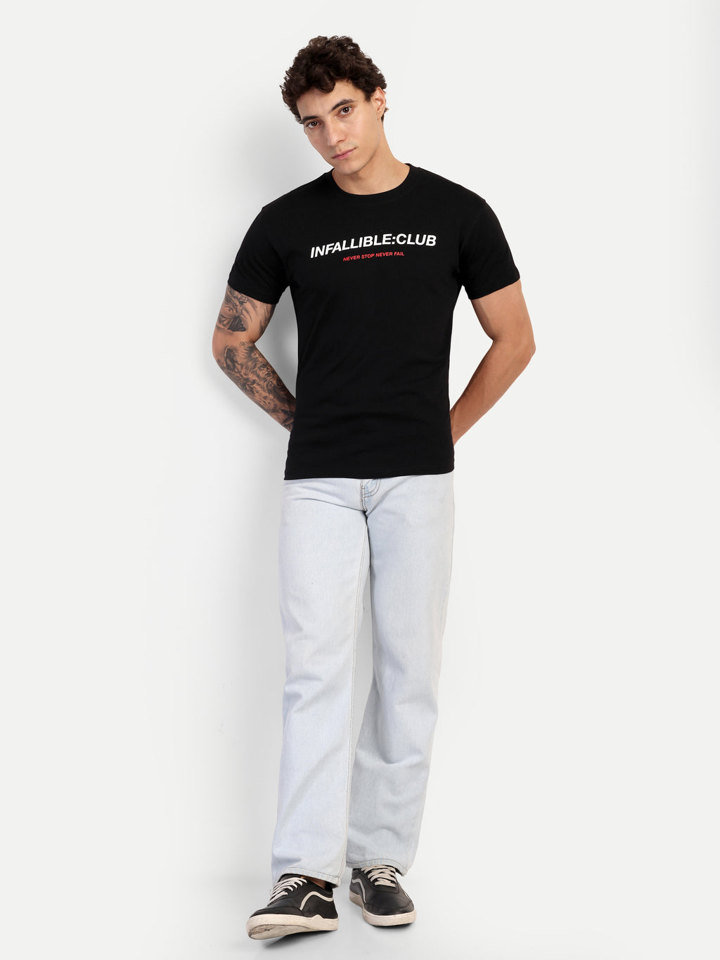CLUB MUSCLE TEE — BLACK