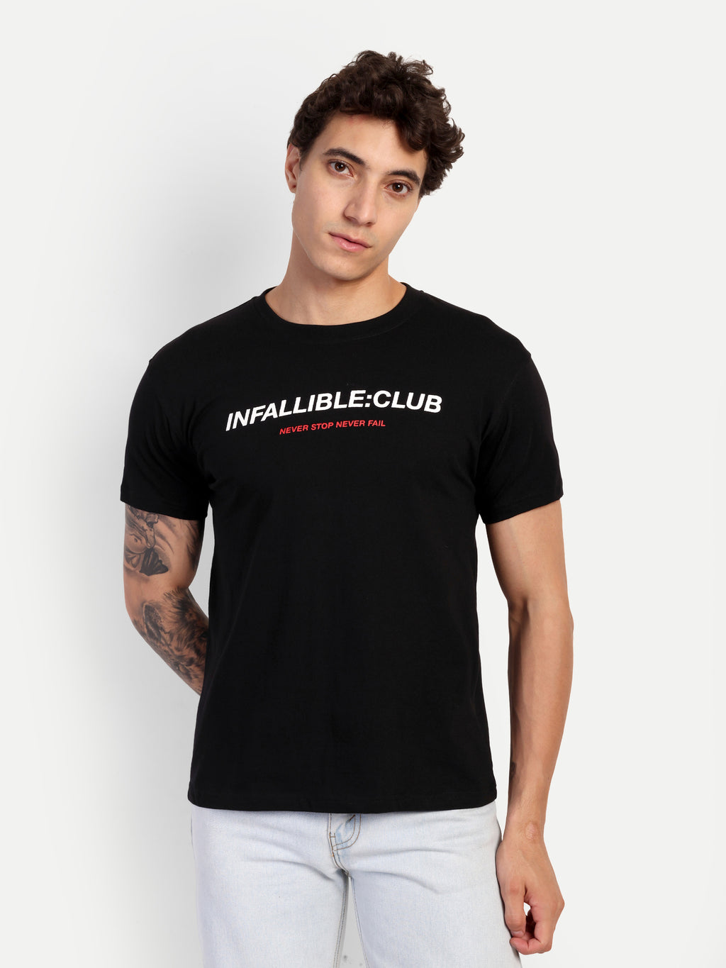 CLUB MUSCLE TEE — BLACK