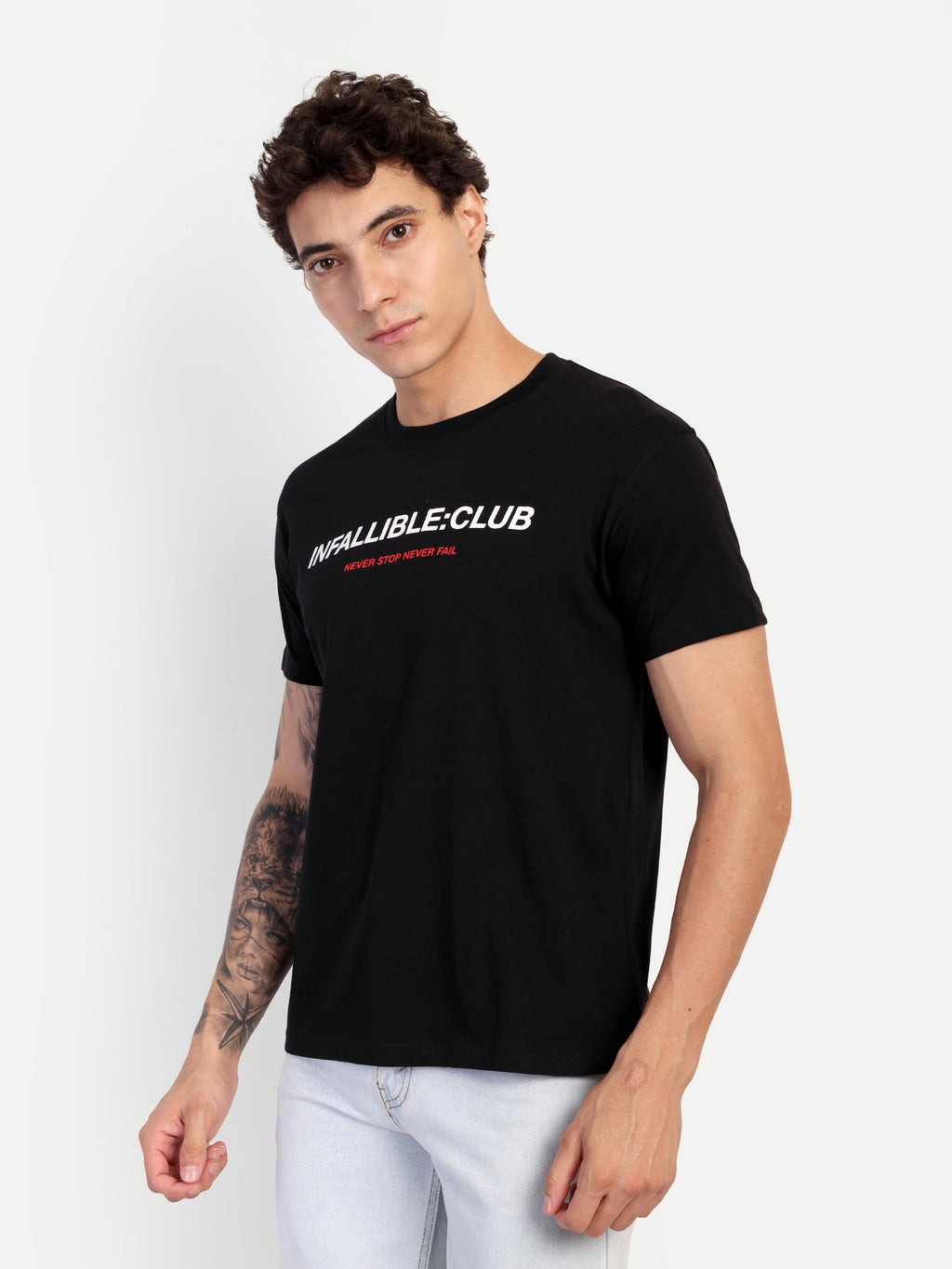 CLUB MUSCLE TEE — BLACK