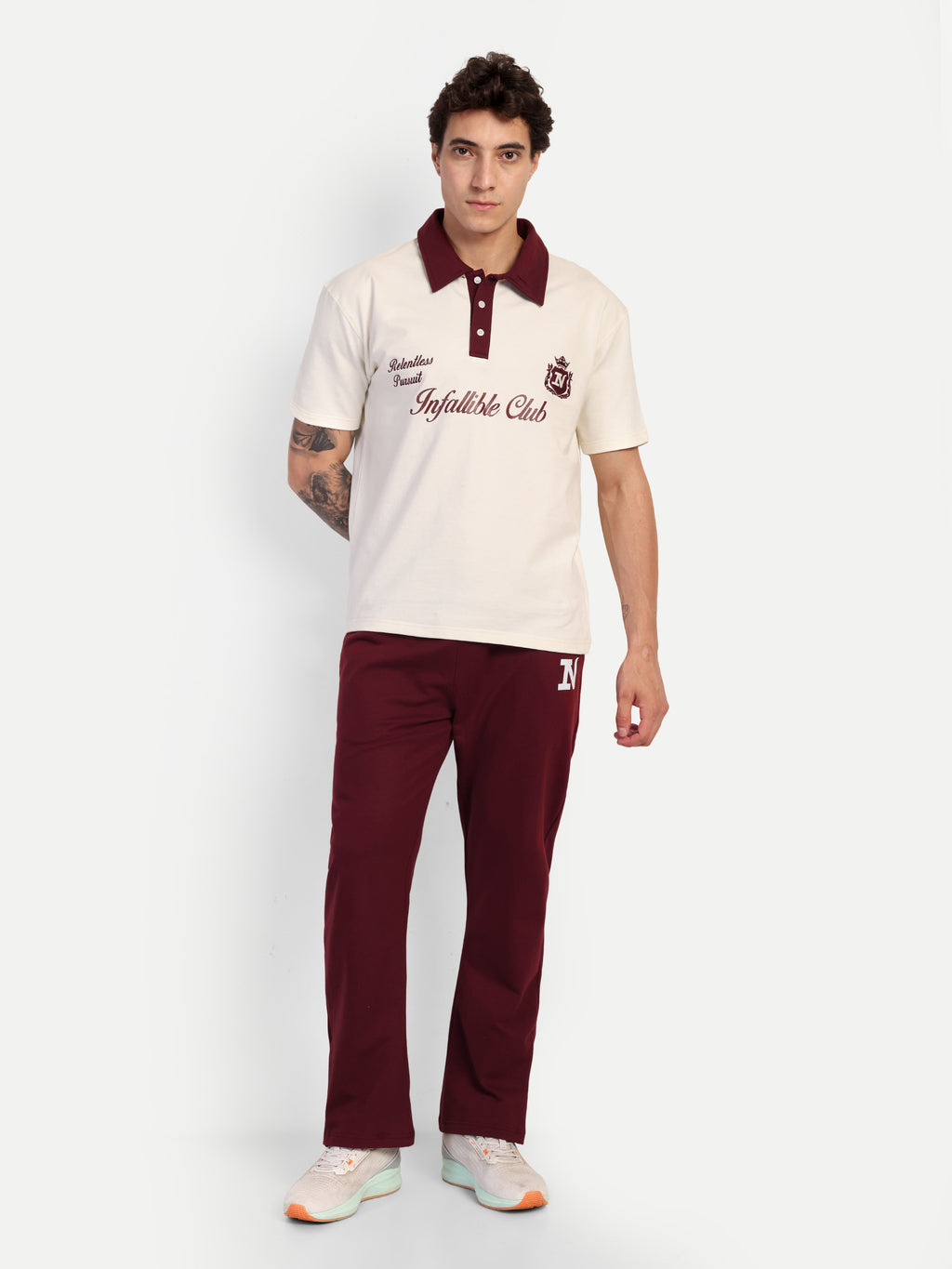 BOOTCUT JOGGER – MAROON
