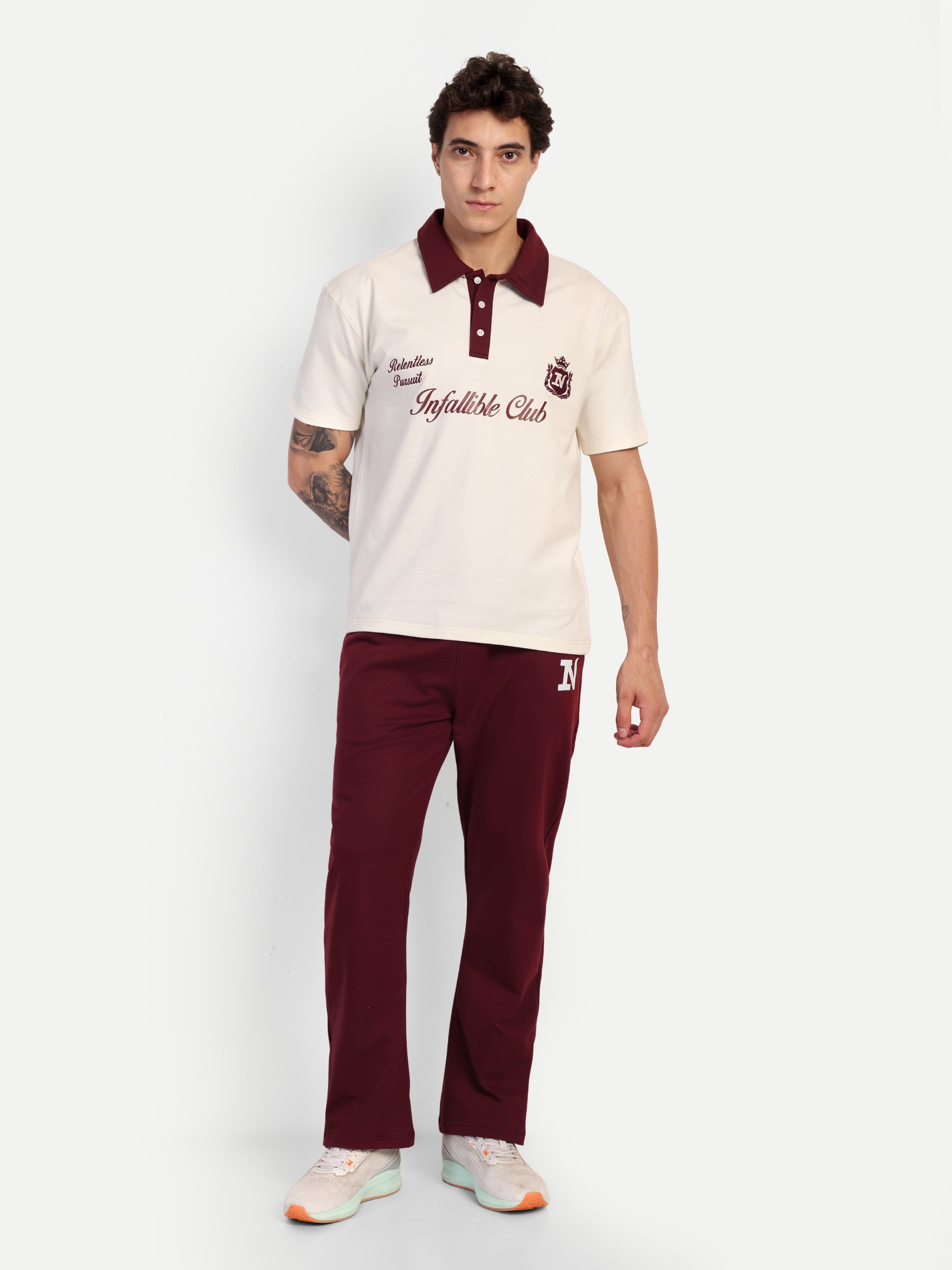 BOOTCUT JOGGER – MAROON