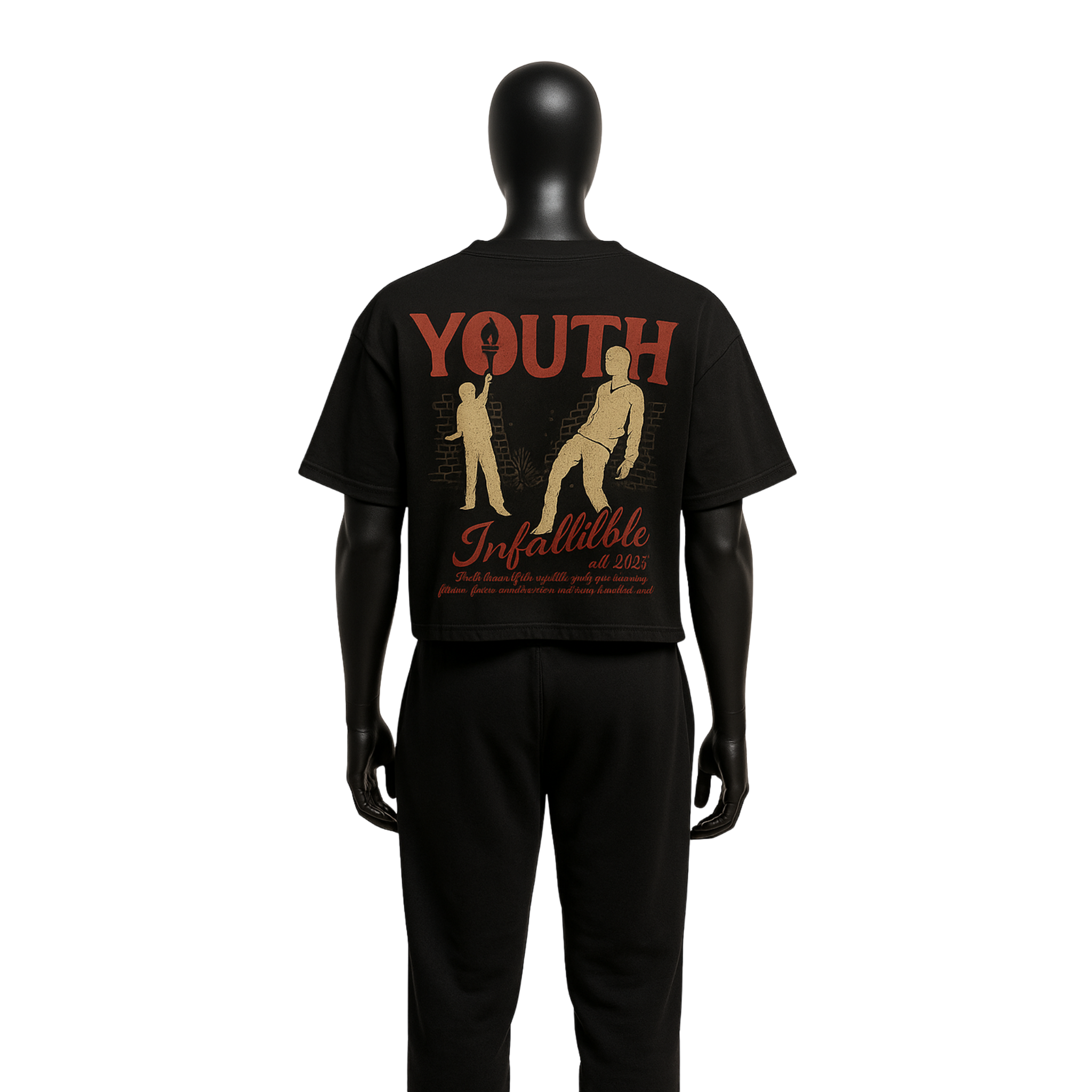 Young Infallible Oversized Black Tee